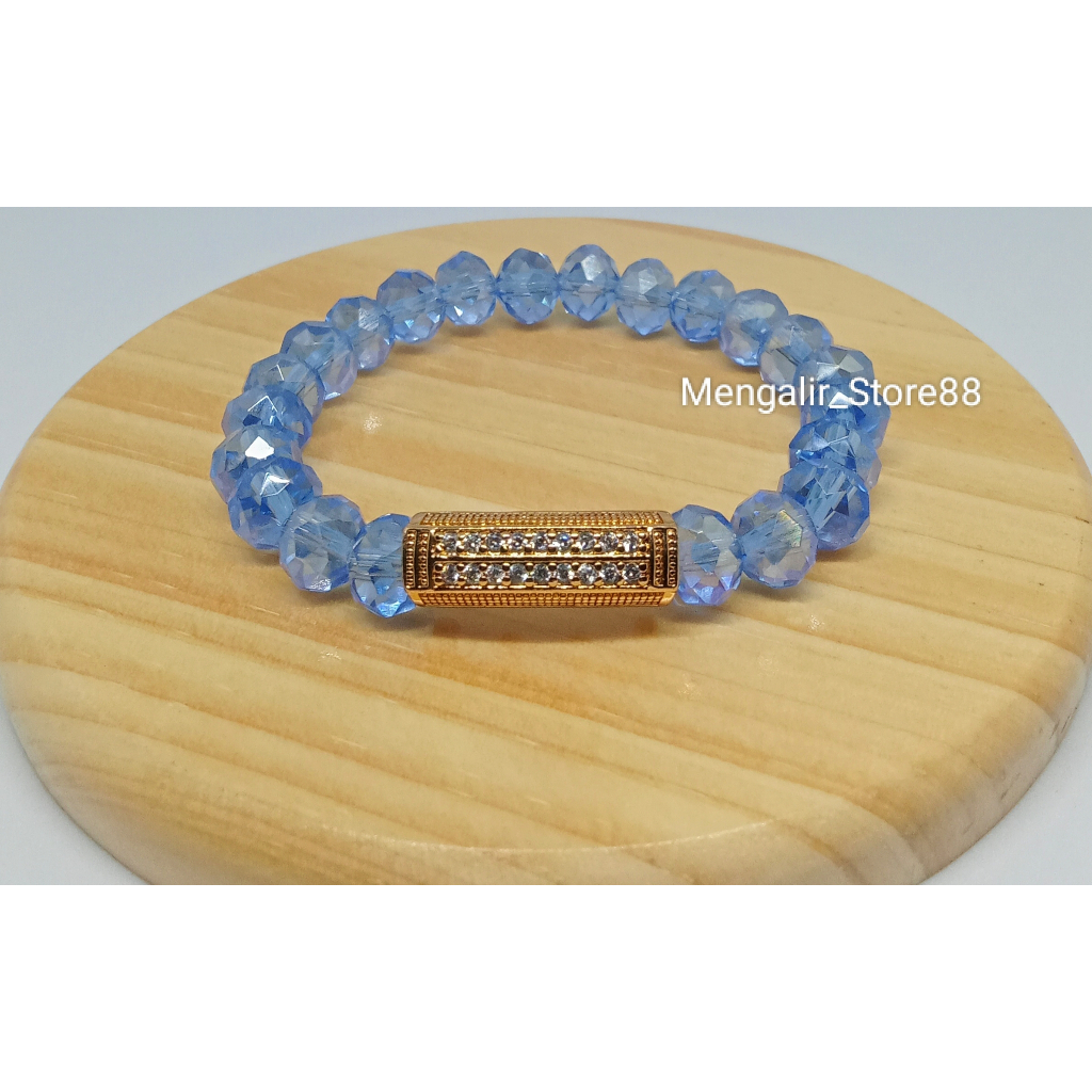 GELANG MANIK MANIK KRISTAL - GELANG TANGAN KRISTAL - GELANG WANITA