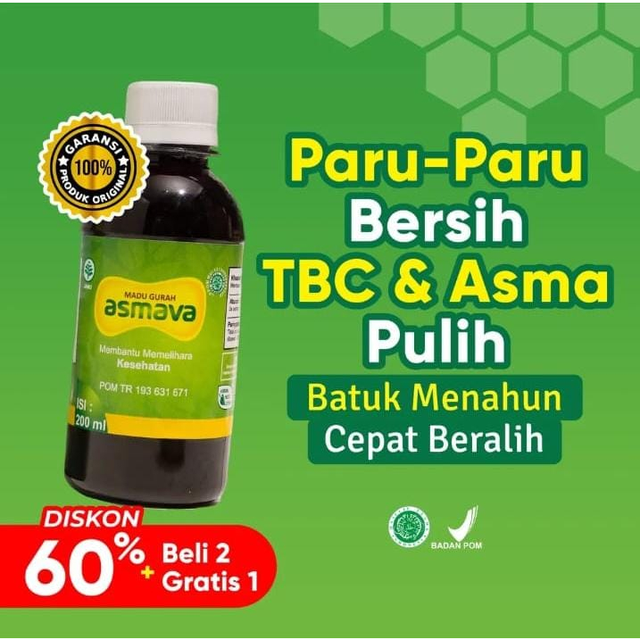 

Madu GURAH ASMAVA Isi 200 Ml Obat Batuk Berdahak Kering Gatal Radang Sakit Tenggorokan Flu Asma Sinusitis Sesak Nafas Paling Ampuh Bpom