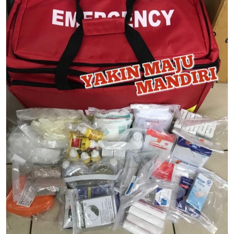 Tas Emergency Kit Plus Isi / Responder Trauma Bag / Tas Ambulance Kit