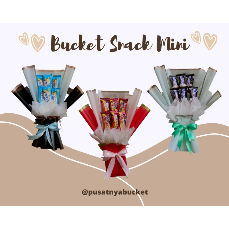 

Ready stock Bucket Small Snack Mini untuk kado Ultah/Wisuda/Anniv dll