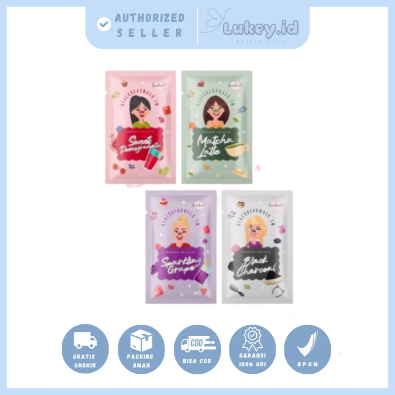 Masker Komedo Anneliese Masker Gelatin TW Peel Off Blackhead Mask Bpom 5gram