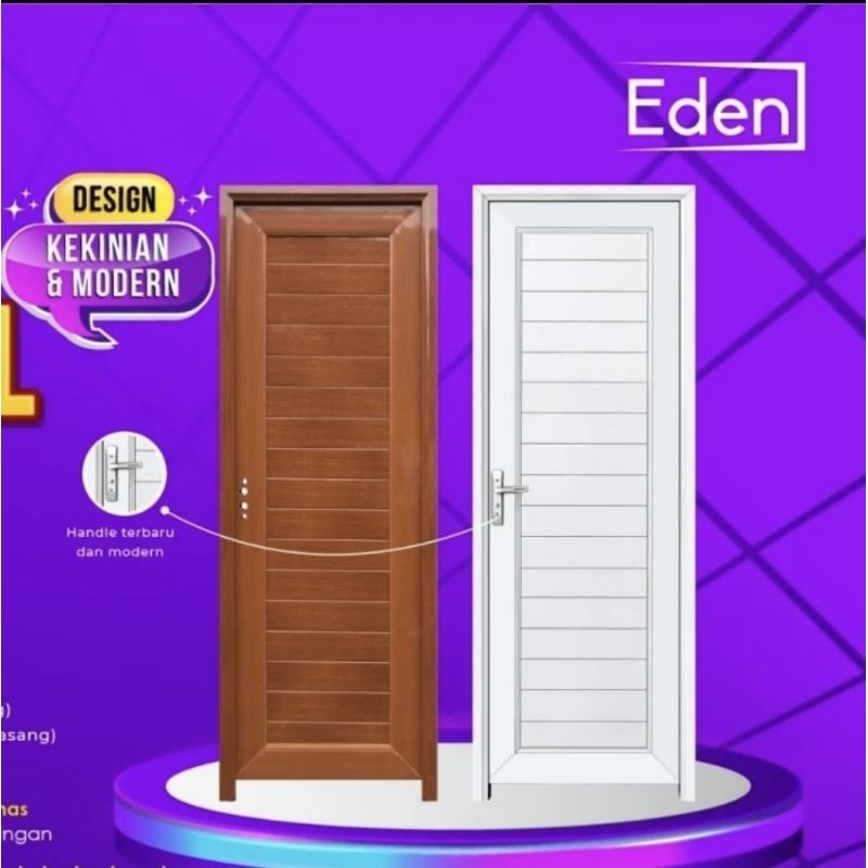 pintu kamar mandi WC uPVC Eden kana
