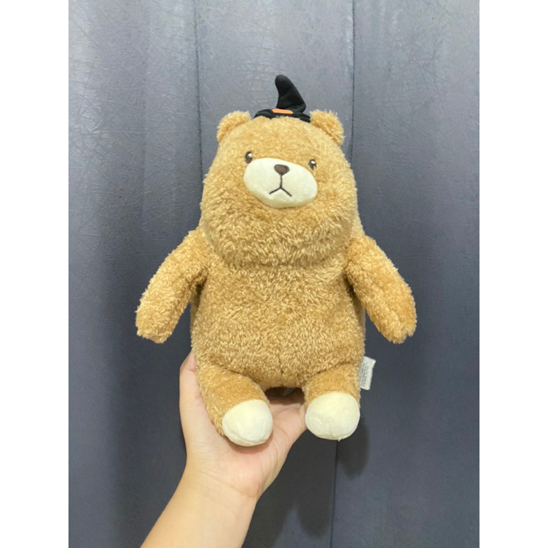 Boneka Karakter Beruang Cokelat Topi Kecil size 25cm Original /Boneka Bear Lucu / Boneka Beruang Miniso Original