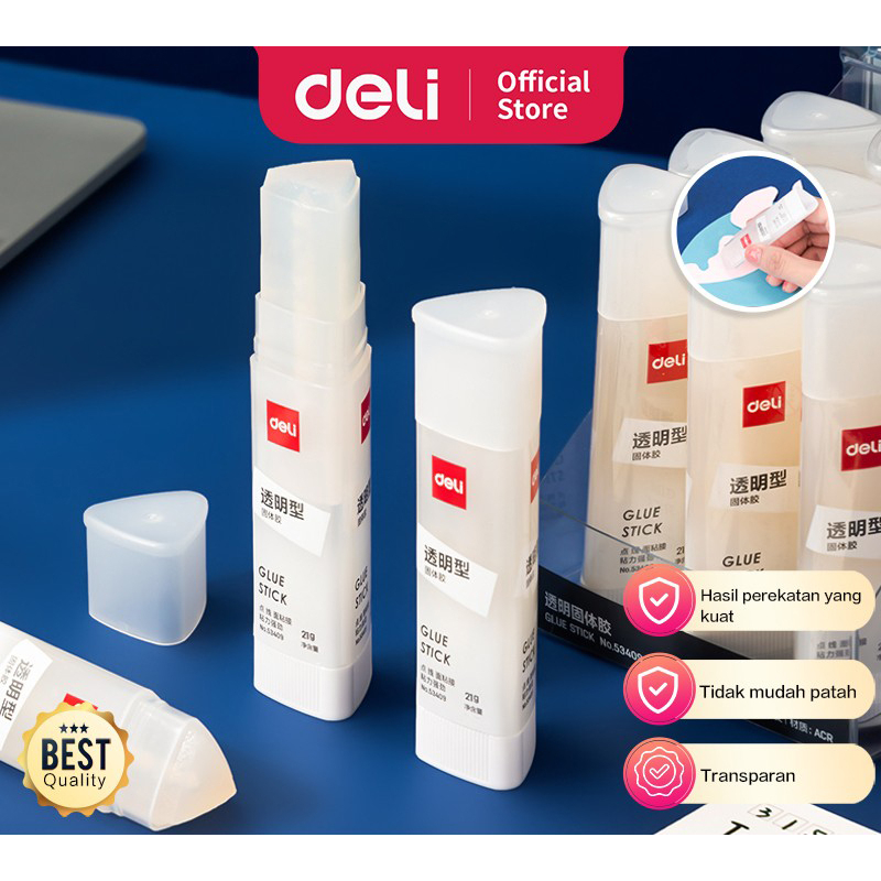 

Deli Glue Stick / Lem Kertas Batangan 21 gr Merekat Kuat 53409