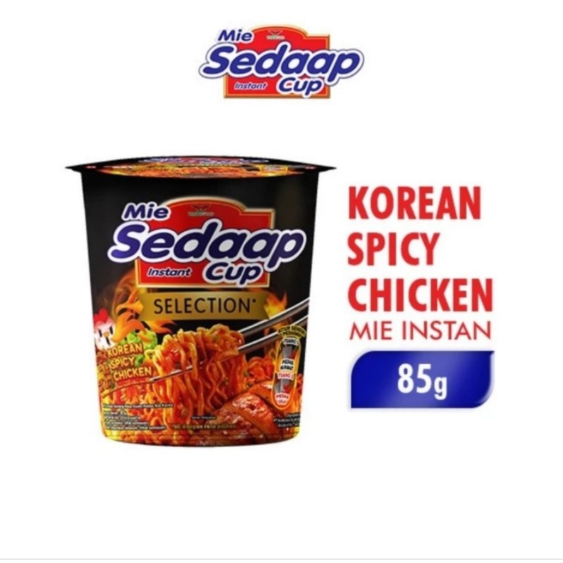 

Sedaap Cup Instant Noodle Korean Spicy Chicken 85g