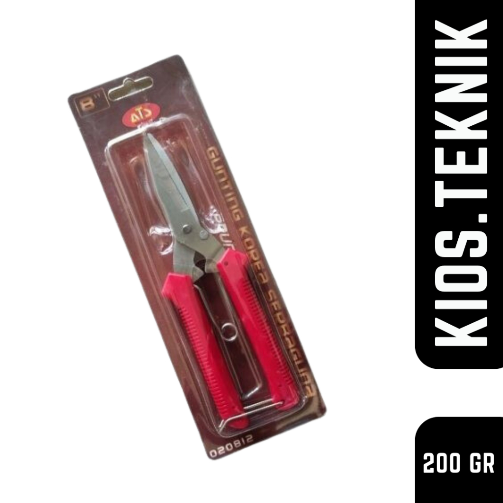 Gunting Serbaguna Dahan Seng Plat Kawat Stainless Steel 8" ATS