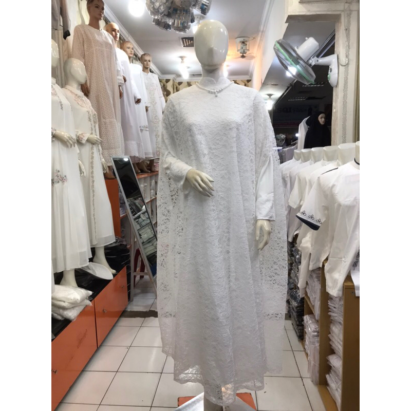 Gamis Dress Makkah 197 Borkat plus inner  model kalong Model Simpel Terbaru 2023 Dress Remaja Wanita