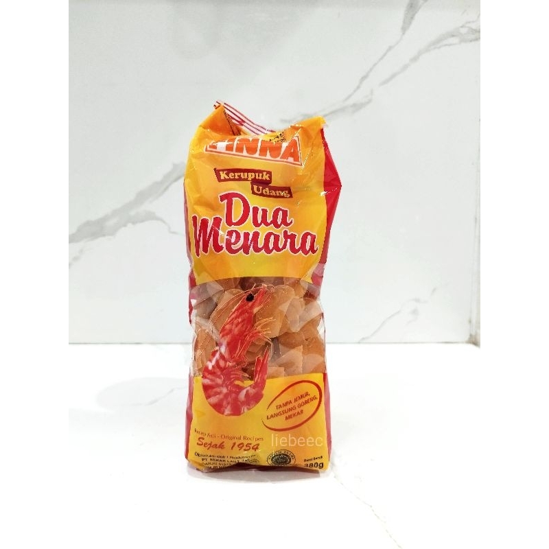 

Finna Kerupuk Udang Dua Menara Besar 380 gr / Prawn Cracker 380gr