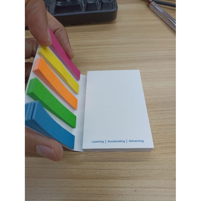 

Cetak sticky notes soft cover custom design logo/nama termurah