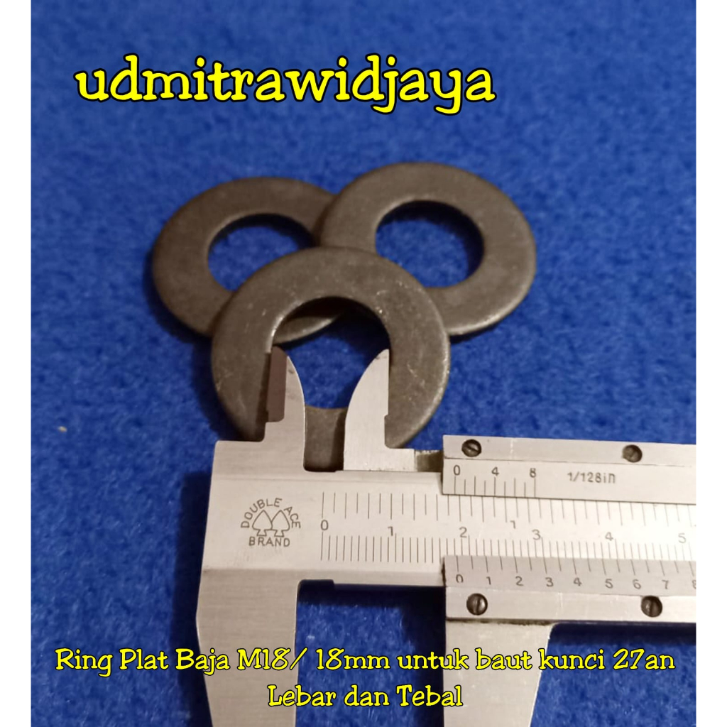 Ring plat baja 18mm kunci 27 27an / ringplat baja m18 / ring plat baja M18 lebar / ring plat m18 baj