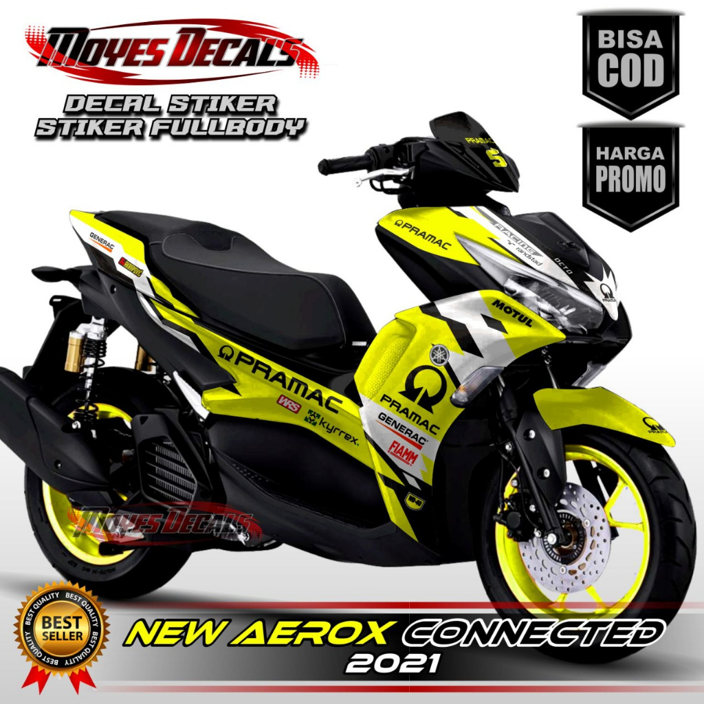 Decal Fullbody Aerox New 2021 - Decal Stiker Fullbody Yamaha Aerox New Design Circuit