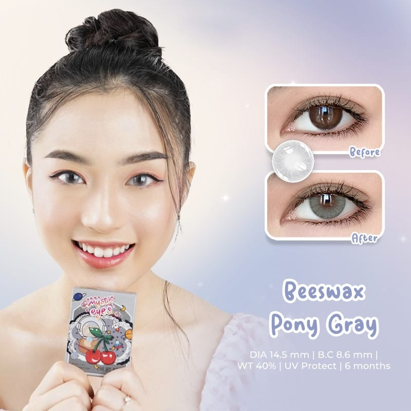 Softlens BEESWAX PONY SKY GREY DIA 14.50MM NORMAL / KONTAK SOFTLENS / BB