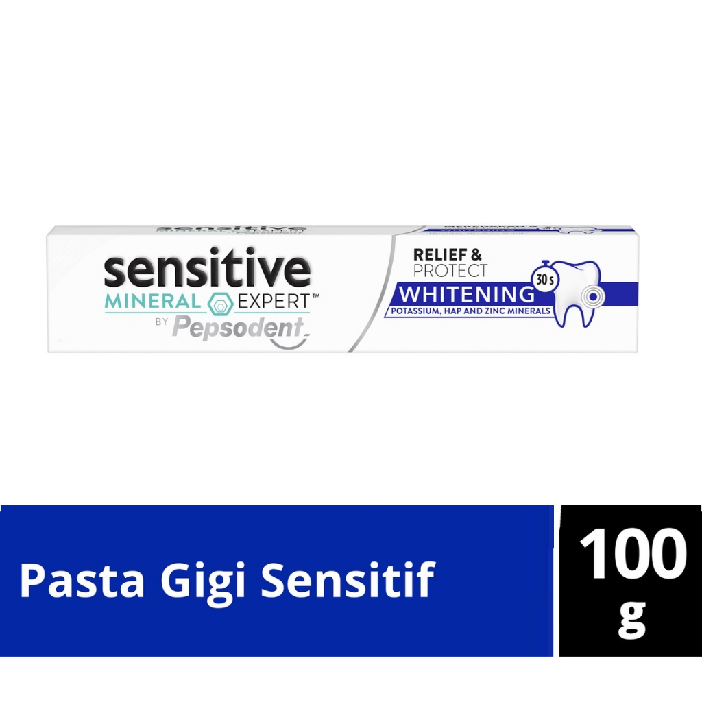 Pepsodent Sensitive Mineral Expert Pasta Gigi Whitening Pasta Gigi Sensitive 100G