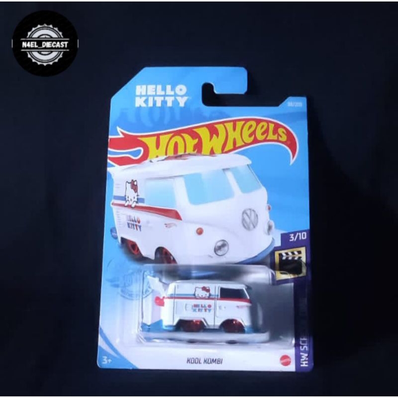 Hotwheels Kool Kombi Hello Kitty Putih