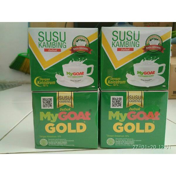 

Susu Kambing MY GOAT ORIGINAL GOLD With Colostrum Asli / 1 Box (isi 10 Sachet)