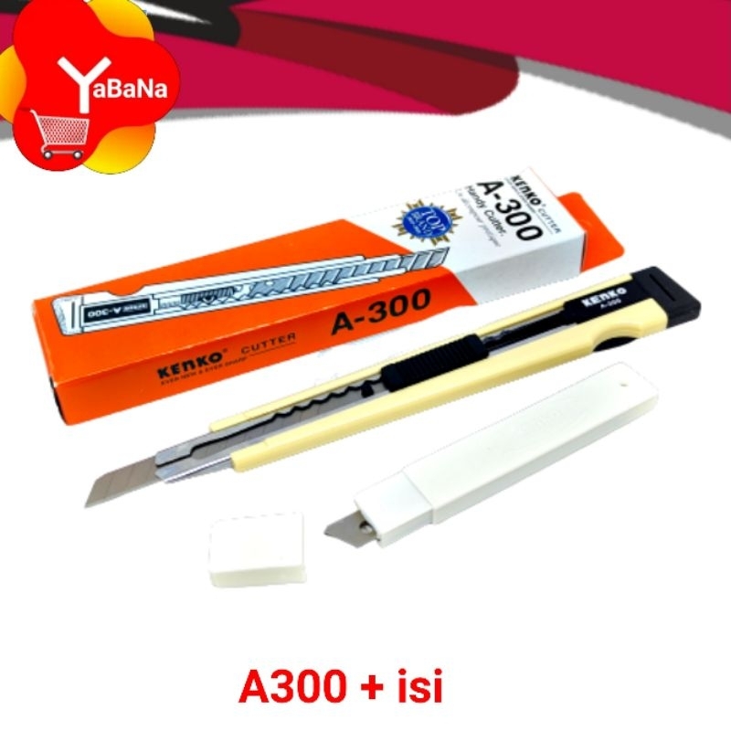 

[YBN] Pisau cutter Kenko A300 kater Set Ada Refil
