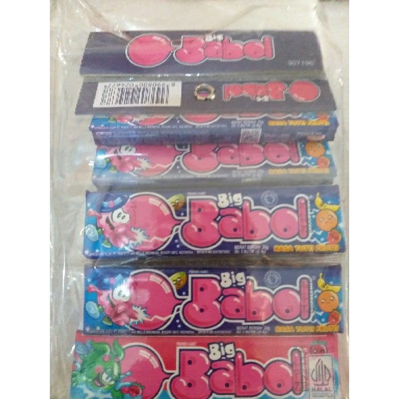 

Big babol stik hanger assorted isi 12pcs / permen karet stik