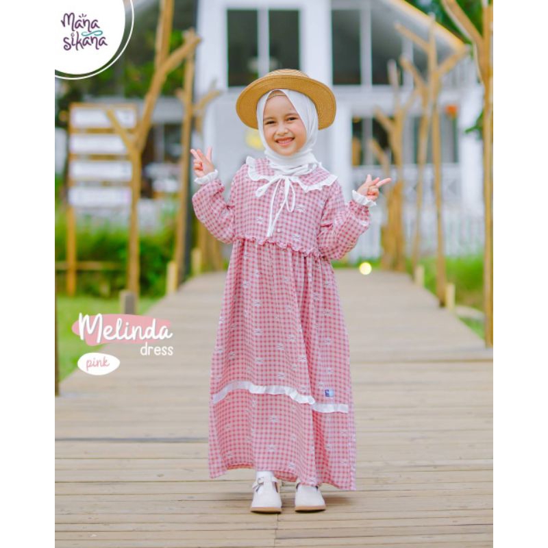 melinda dress || melinda dress by manasikana || dress anak || dress motif bunga | gamis anak