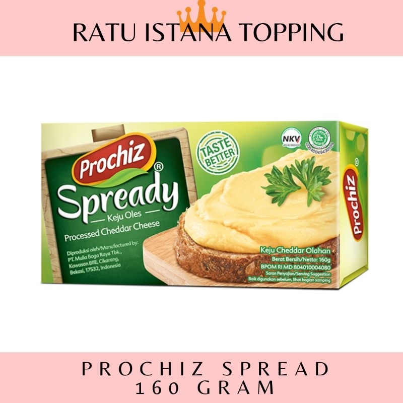 

PROCHIZ SPREADY 160 GRAM KEJU OLES SPREAD