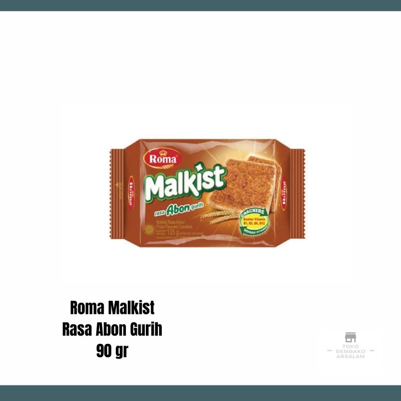 

Roma Malkist Cracker Rasa Abon Gurih / Kraker Roma Malkist Abon / Roma Malkist Abon