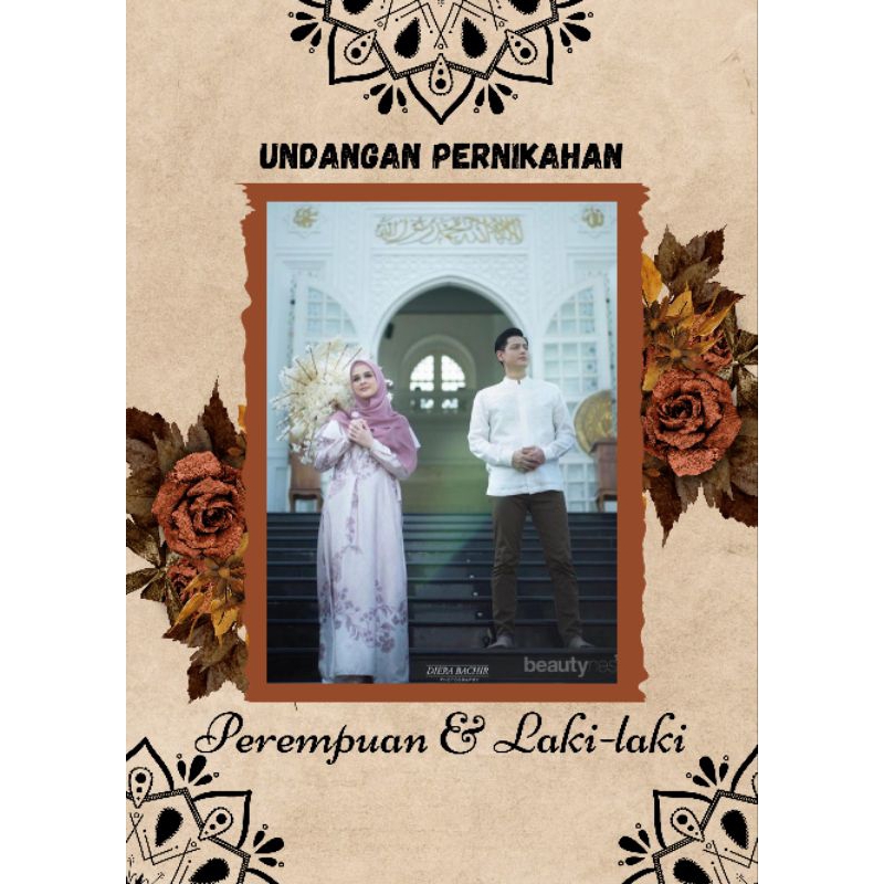 undangan video pernikahan/lamaran brown