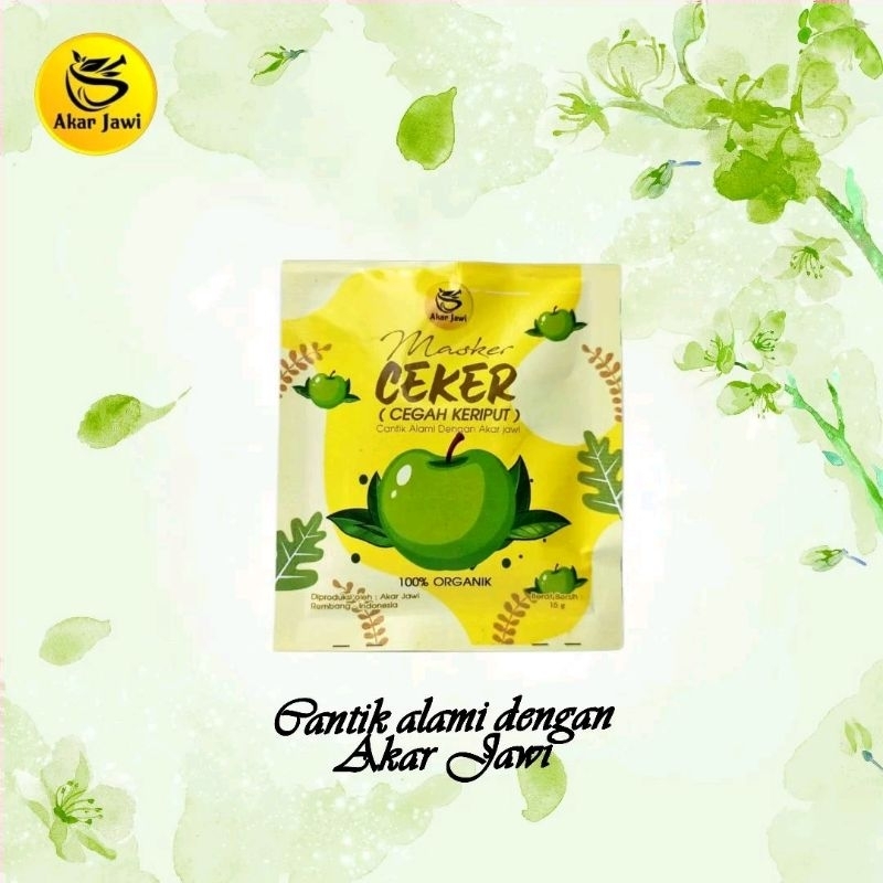 Masker CEKER (cegah keriput) Akar Jawi