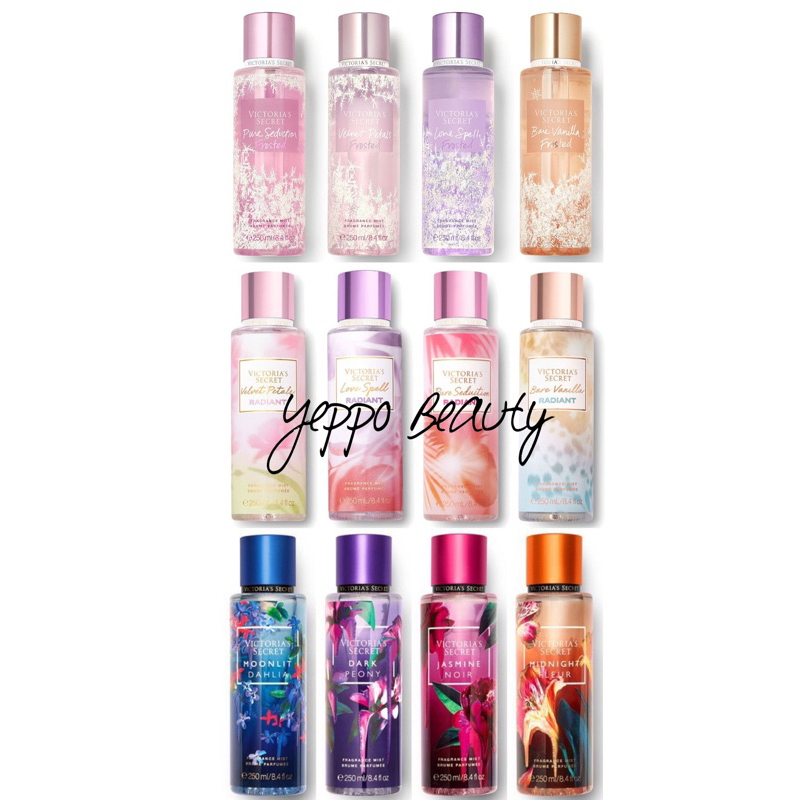 [VS 250ml] Parfum Body Mist Wanita Pure Seduction Velvet Petals Love Spell Bare Vanilla Frosted Radi
