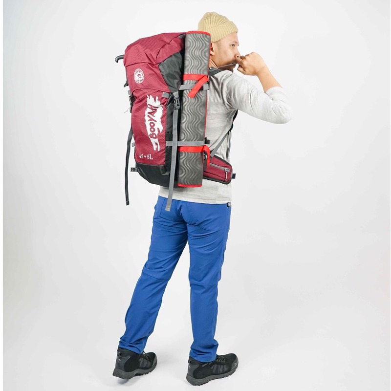 Irco Booyah Tas Ransel Gunung Carrier 45 Liter Ultralight Free Rain Cover
