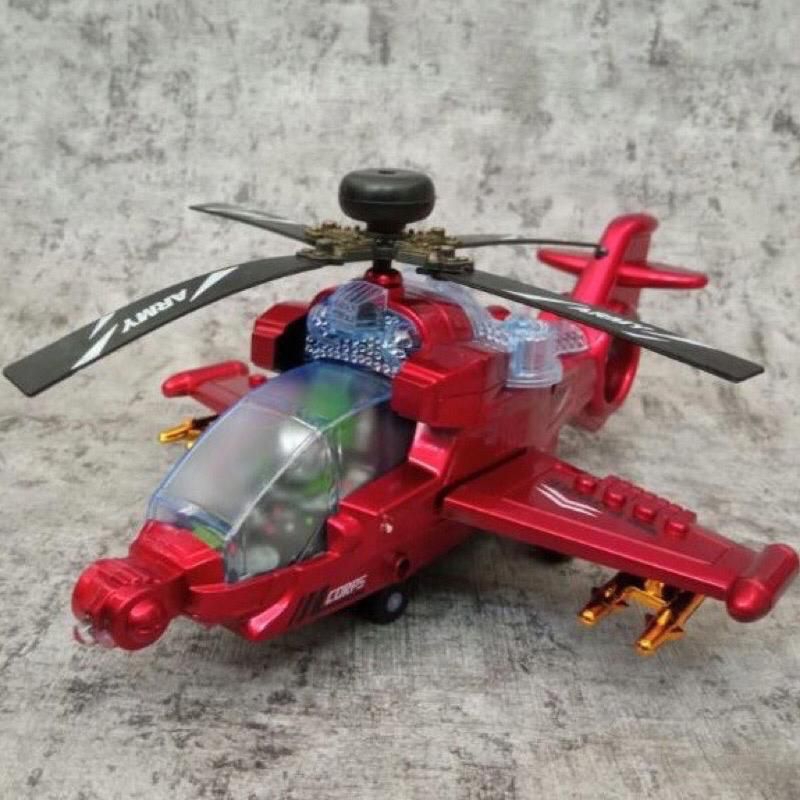 Mainan Helicopter Pemadam Kebakaran 3D Lamp dengan Baterai 721