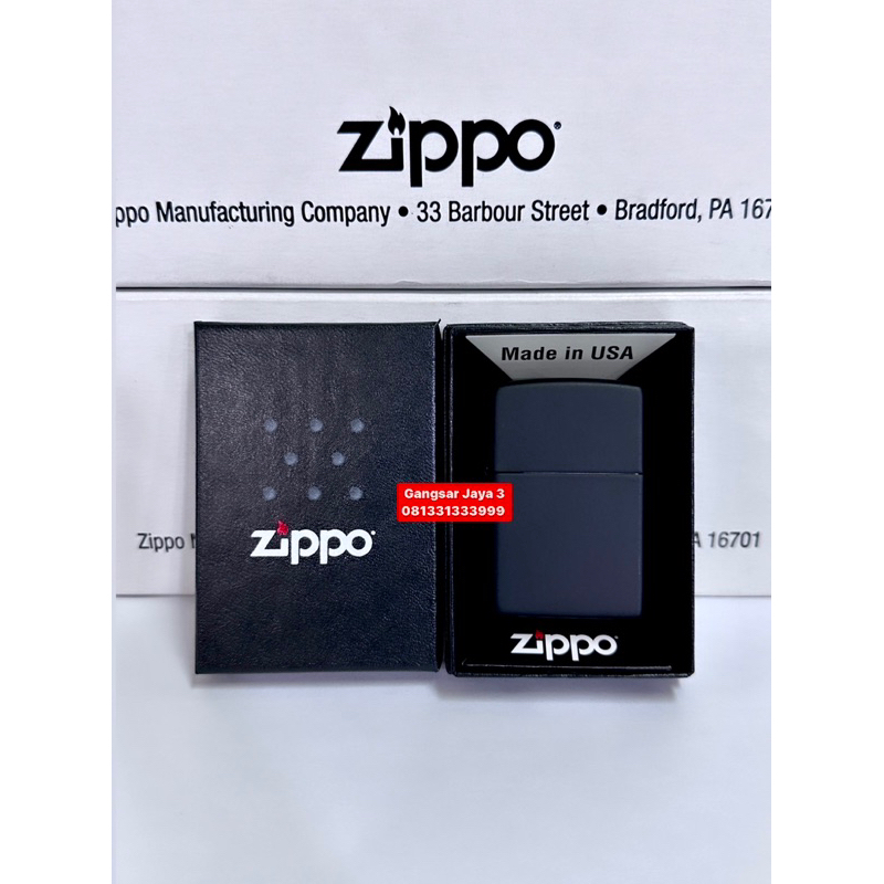korek zippo original USA 218 Reg Black matte