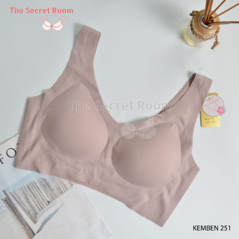 TALLY BRA BH KEMBEN BRALETTE SEAMLESS 251 I CUP B I BAHAN SEAMLESS I TANPA KAWAT I BUSA TIPIS I SIZE L - XL