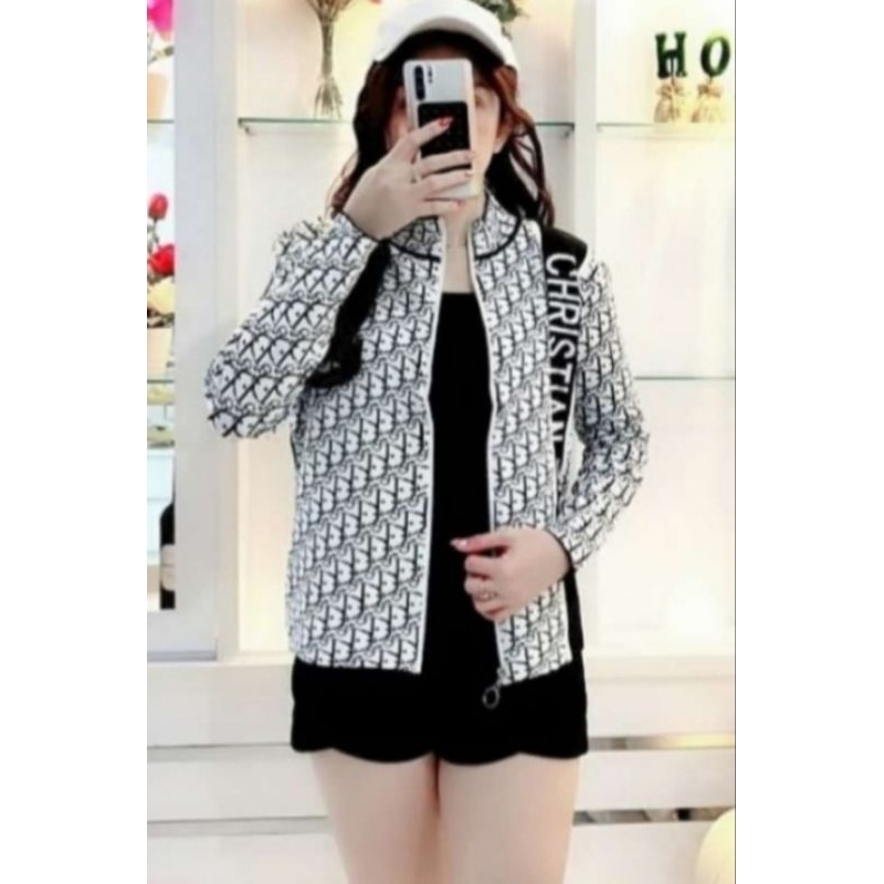 ♥️ PREMIUM IMPORT ♥️ READY ! DOIR KNIT LONG SLEEVE HIGH NECK ZIPPER JACKET OUTER CARDIGAN SWEATER