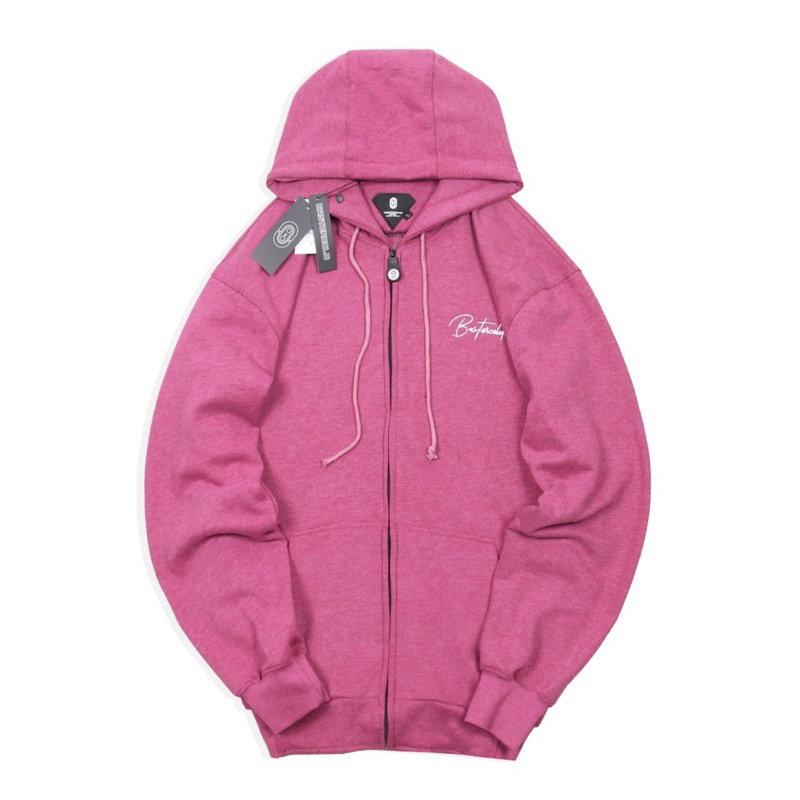 Jaket Hoodie Zipper Baster Cold Sweater Hoodie Baster Cold Sweater Hoodie Zipper Latin Sweater Hoodie Pria - Pink