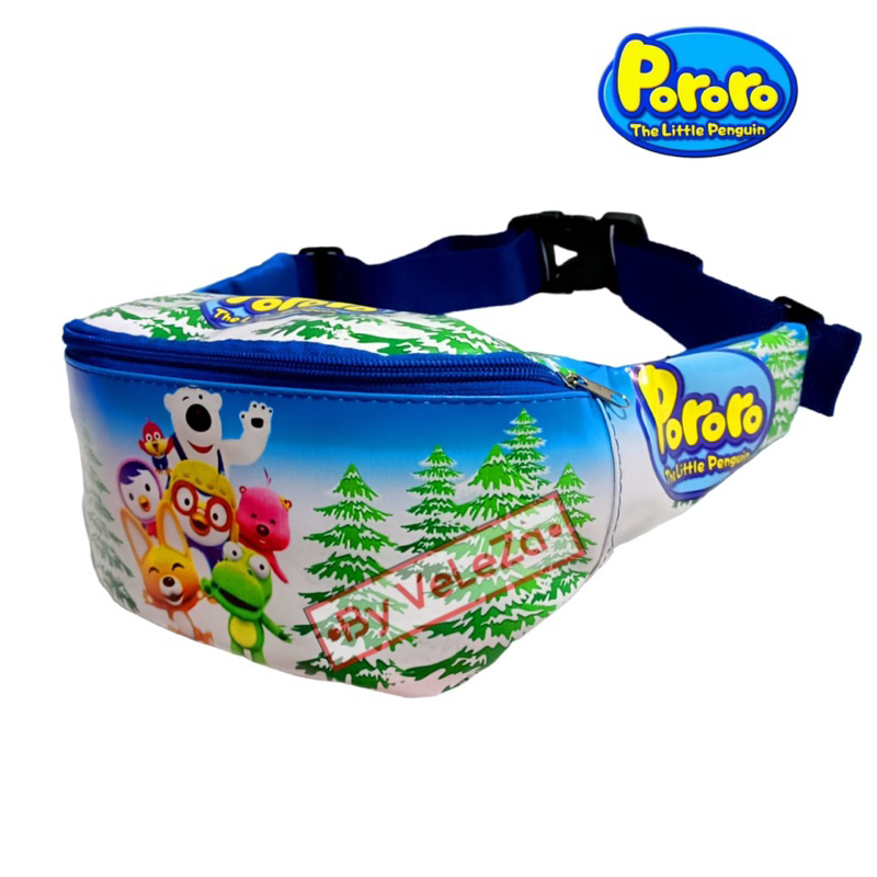 waistbag anak pororo tas bahu anak tas selempang anak umur 2-10thn