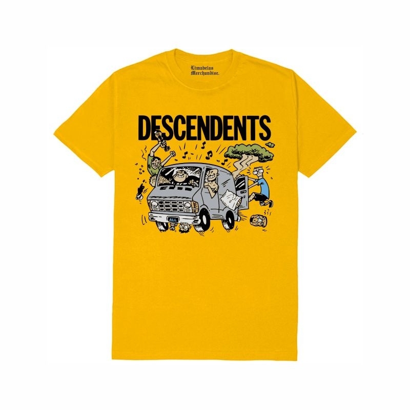 DESCENDENTS VAN TEE / YELLOW / TAG MERCHCONS / KAOS MUSIK / KAOS BAND