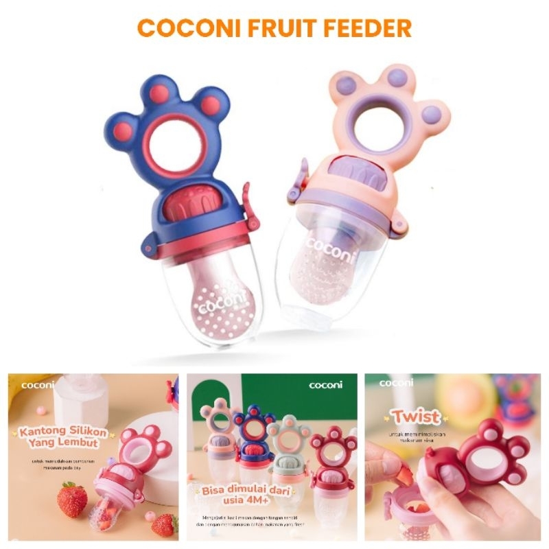 Coconi Baby Twist Food / Fruit Feeder / Dot Empeng Buah Bayi / Teether Buah Bayi