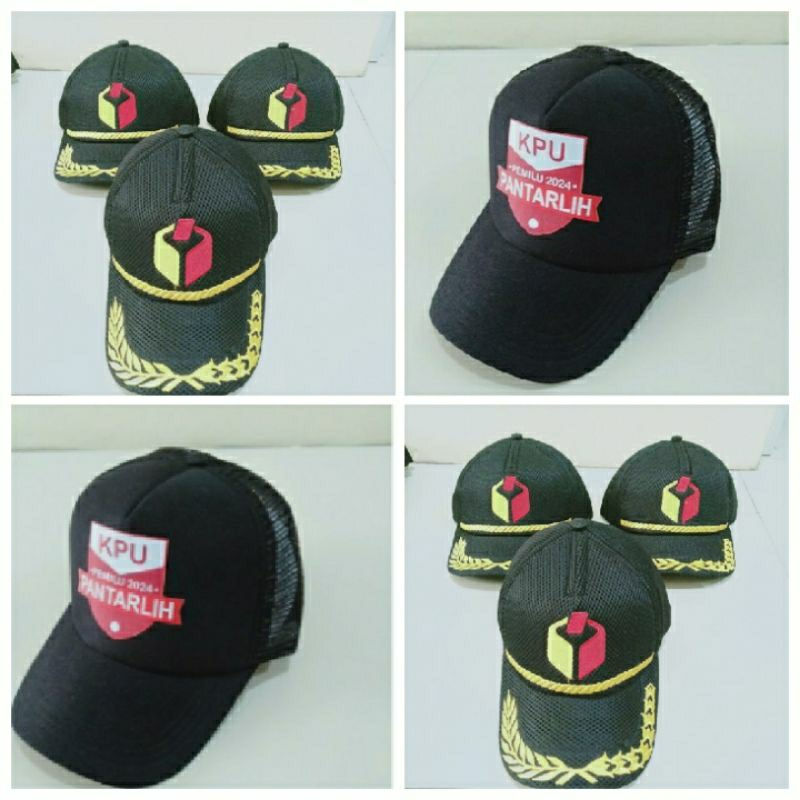 Topi Bawaslu KPU Topi Pantarlih pemilu 2024 topi trucker sablon