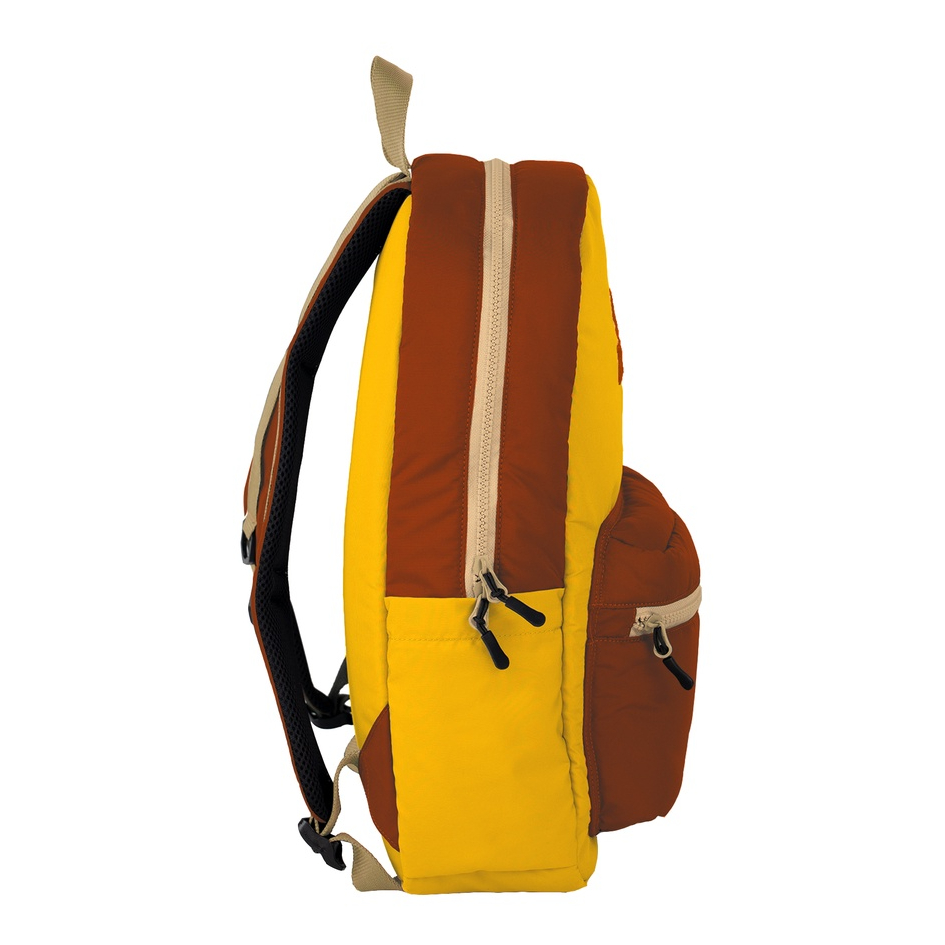 (New Product) FLOCK Tricolor Puffy Backpack - Honey