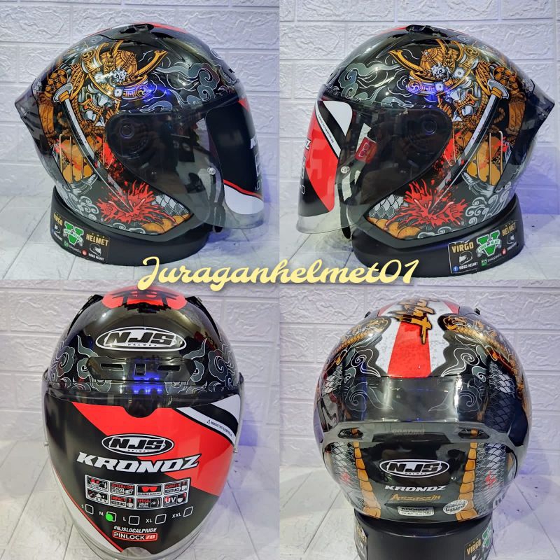 HELM NJS KRONOS NEW MOTIF ASSASIN GLOSSY|HELM NJS KRONOS MOTIF