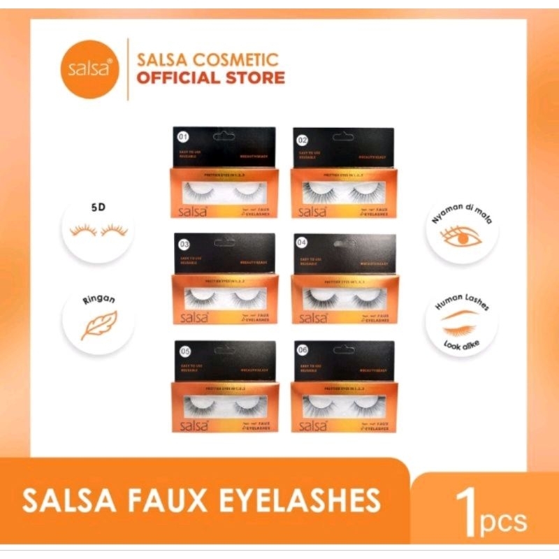 SALSA Faux Eyelashes - Bulu Mata Palsu TERBARU dari SALSA Cosmetic