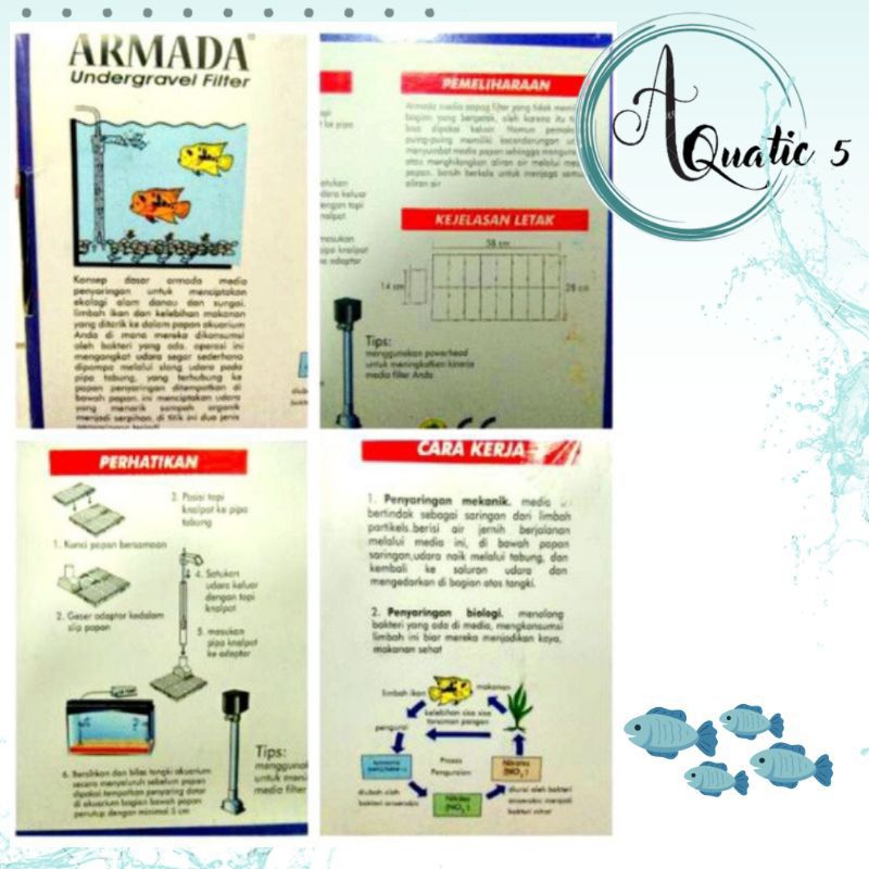 Tatakan aquarium aquascape undergravel ARMADA/HIKARI /AQUAMAN 75