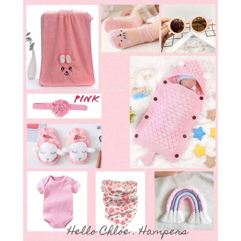 HELLO CHLOE - Baby Sleeping Bag &amp; Towel Series 0-9 bulan | Newborn Baby Gift Set | Hampers Baby | Kado Lahiran Bayi