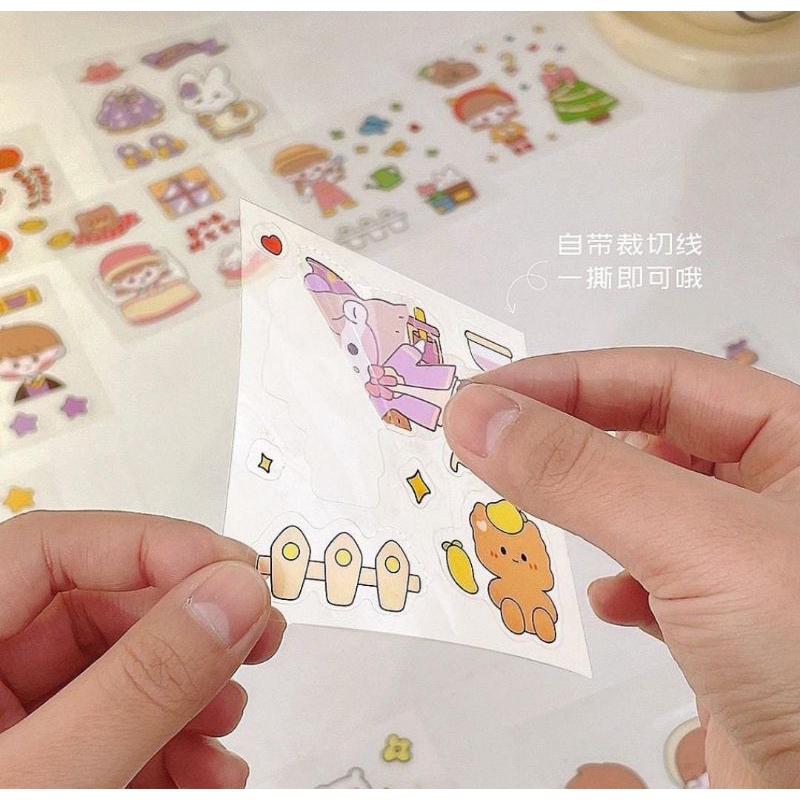 Sticker cute bear