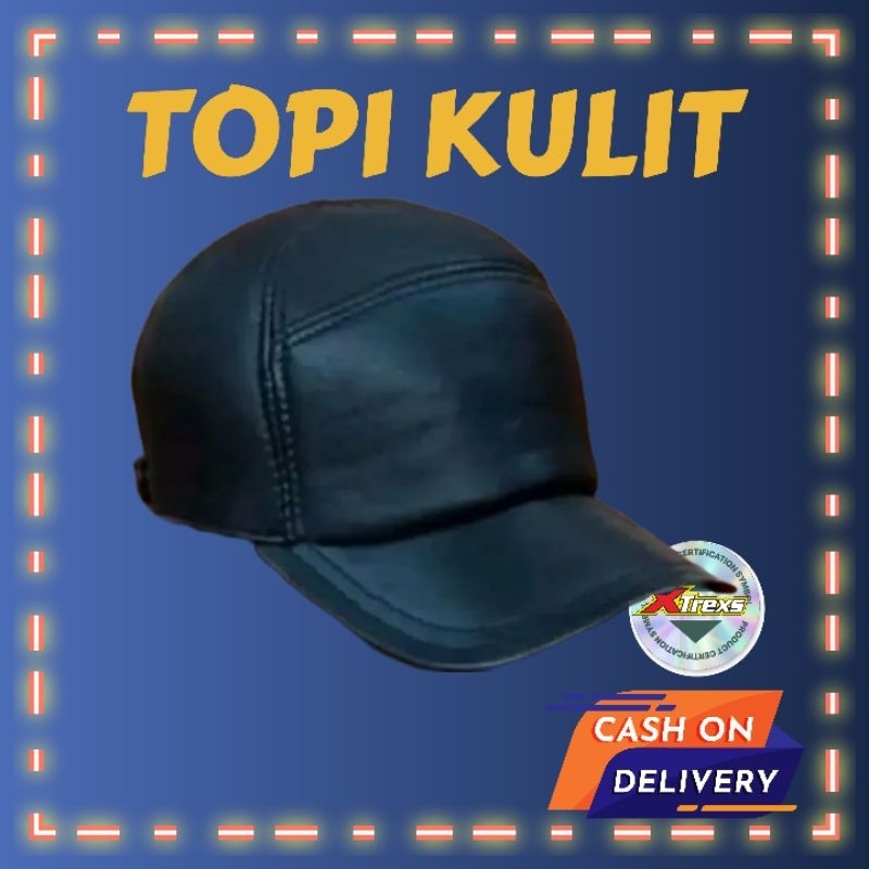 Topi Kulit Asli fremium LEATHER topi pria BARU 2023