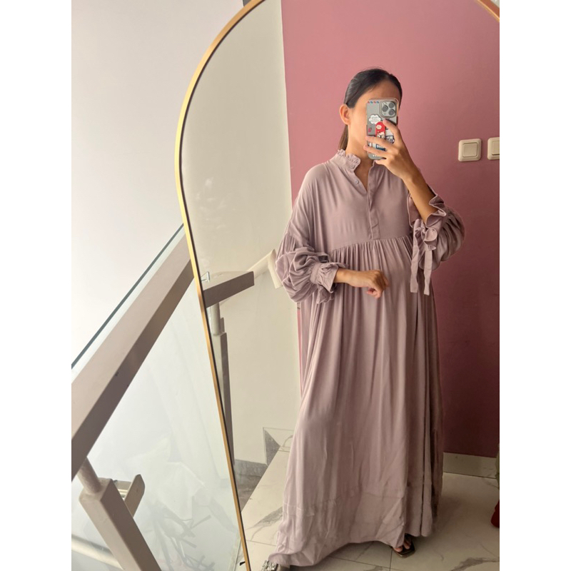 NABO - Kasela Long Dress Twil  )Dress Baby Doll) (LEBIHTEBAL) )