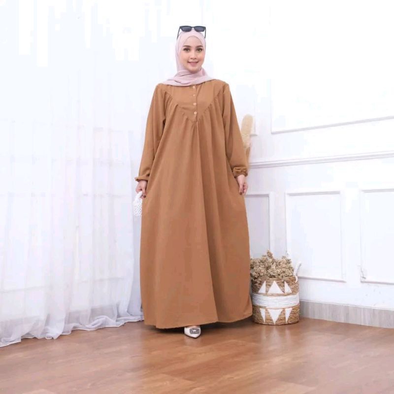 Gamis Crinkle Airflow | Gamis Crinkle Jumbo | Gamis Crinkle Murah