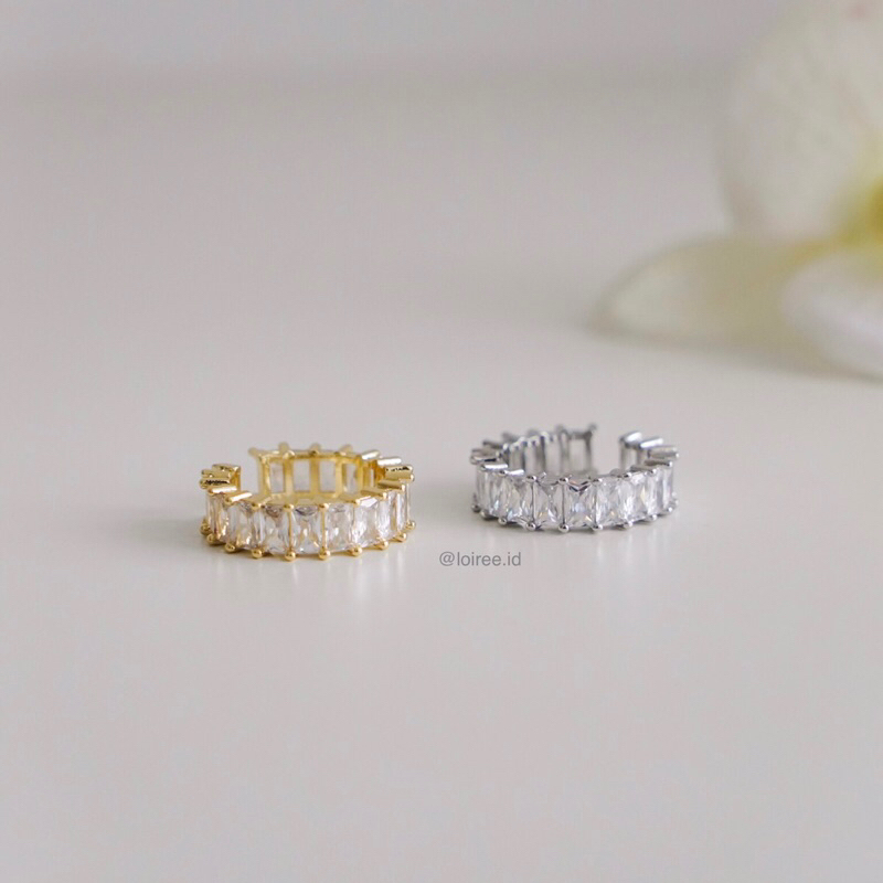 MONROE Ring | Everyday - Zirconia Paved Adjustable Band Ring - Cincin Wanita