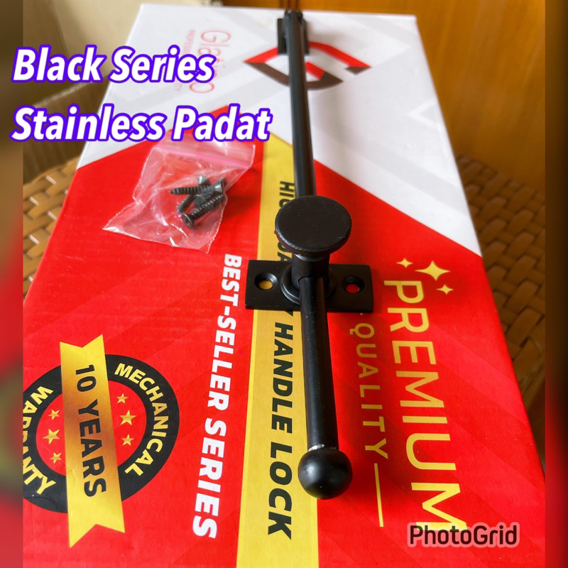 Lamskar putar penahan jendela sus 304/ lamskar jendela stanlis hitam BLACK HITAM/ handle kunci jendela,perlengkpn jendela hak angin cantolan jendela lamskar ramskar/  HAK ANGIN PENAHAN JENDELA 8 INC HITAM BLACK DOLOMITE penahan jendela pengait jendela