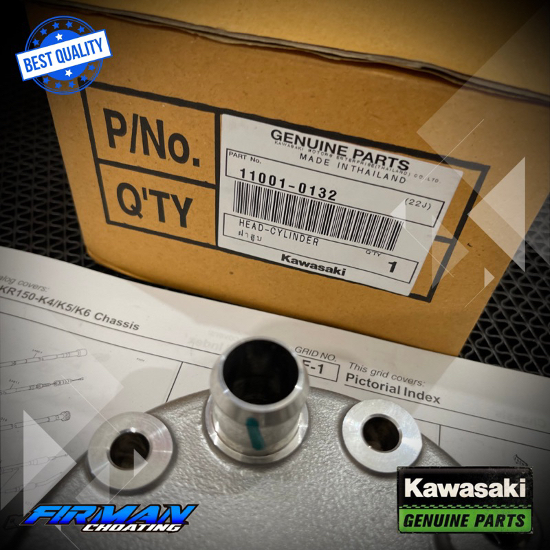 HEAD CYLINDER NINJA RR ORIGINAL KAWASAKI 11001-0132