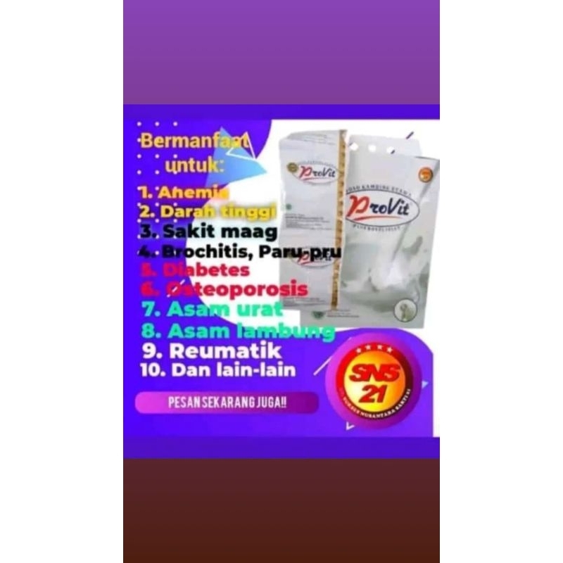 

susu kambing etawa provit plus royal jelly isi 10 sashet